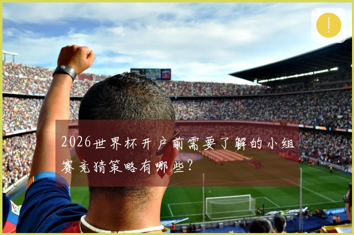 2026世界杯开户前需要了解的小组赛竞猜策略有哪些？